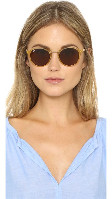 rayband round sunglasses